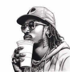 Future's Iconic Swagger LIMITED-EDITION Custom Flash or Temporary Tattoos