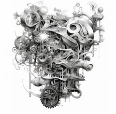 Urban Mechanical Engine LIMITED-EDITION Custom Flash or Temporary Tattoos