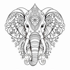 Mandala Elephant LIMITED-EDITION Custom Flash or Temporary Tattoos