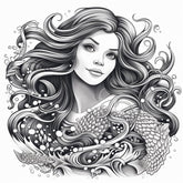Majestic Mermaid LIMITED-EDITION Custom Flash or Temporary Tattoos