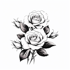 Rose LIMITED-EDITION Custom Flash or Temporary Tattoos