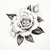 Rose LIMITED-EDITION Custom Flash or Temporary Tattoos