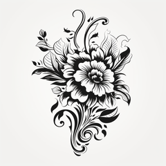 Rose LIMITED-EDITION Custom Flash or Temporary Tattoos